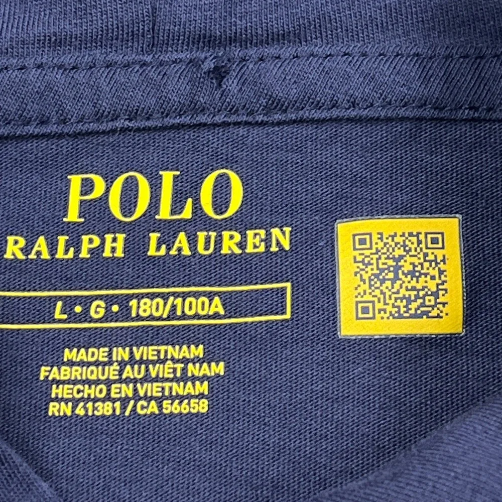 Polo Ralph Lauren Hoodie Men's Large Blue Lightweight Jersey Hooded T-Shirt Pony